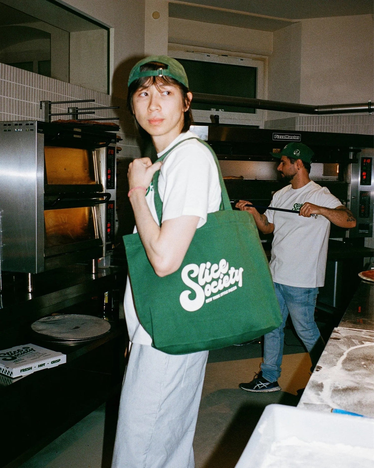 Slice Society heavy canvas tote bag