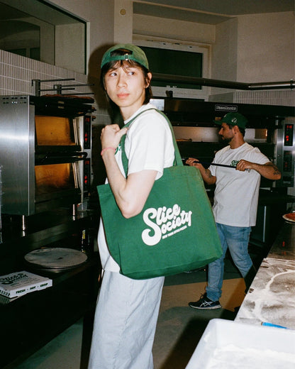 Slice Society heavy canvas tote bag